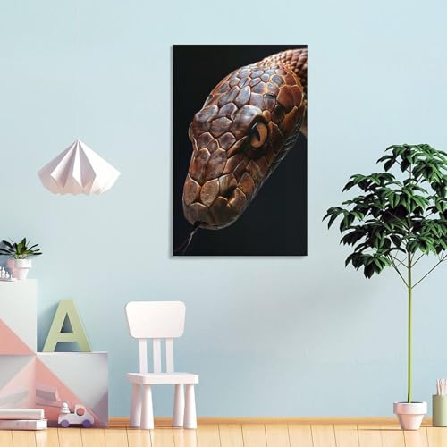 Tableau mural serpent POLIUAWS pour sublimer un mur vide salon