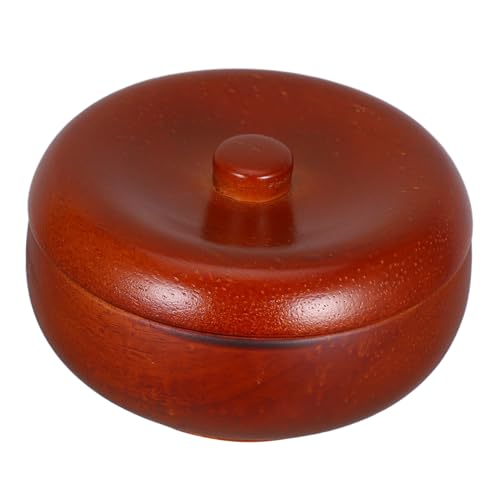 Veemoon cuenco de espuma de afeitar tazón de jabón de afeitar soporte para tazón de afeitar jabonera de madera jabón de afeitar para hombres taza de afeitar roble Chocolate