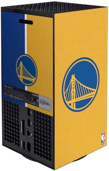 Skinit Decal Gaming Skin Compatible with Xbox Series X Bundle - Officially Licensed NBA Golden State Warriors Canvas Design