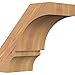 Ekena Millwork BRC06X10X10BOA00SWR 5 1/2"W x 10"D x 10"H Balboa Smooth Knee Brace, Western Red Cedar