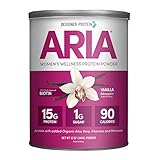 Designer Protein Aria, Vanilla, 12 Oz, Women's Wellness Protein Powder, Made in the USA