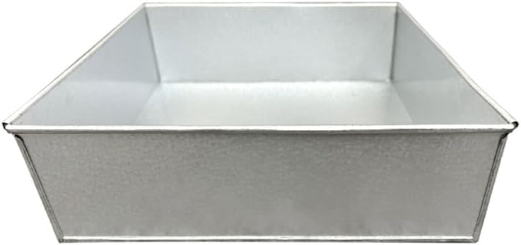 Single Square Shape Birthday Wedding Anniversary Cake Tin Mould Pan by EUROTINS (8")
