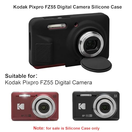 Funda de silicona protectora para cámara Kodak PIXPRO FZ55 miniatura 2