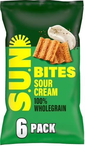 Sunbites Sour Cream and Pepper Multipack Snacks, 6x25g