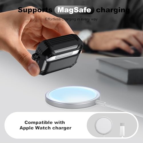 Image of AirPods Pro 3 Case with Magnetic Safety Lock Phone Stand Magsafe, Green