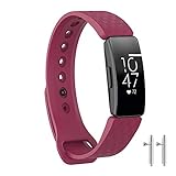 Watbro Compatible with Fitbit Inspire HR Bands/Fitbit Inspire Band, Adjustable Soft Silicone...