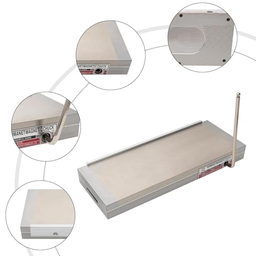 Portabrocas magnético permanente de precisión mesa rectangular sellada con interruptor 5