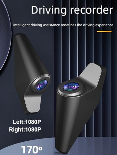 XRC TECH Câmera veicular de 4 canais para carros, monitoramento panorâmico de 360°, frontal esquerda