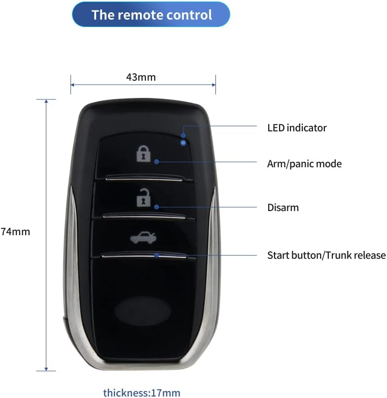 EASYGUARD EC010-T2 PKE car Burglar Alarm with keyless go Remote Starter Passive keyless Entry Proximity Unlock DC12V