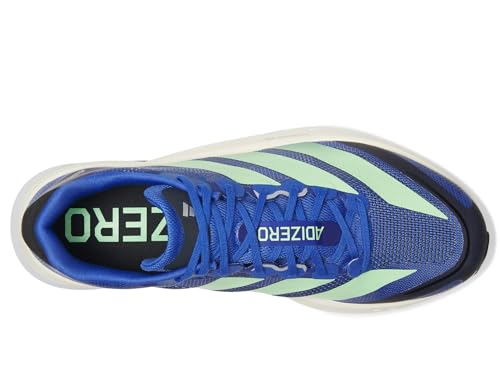 Adidas Men's Adizero Boston 13 Running Shoes Sneaker, Lucid Blue/Lime Burst/Black, 13.52