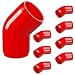 FORMUFIT F03445E-RD-8 45 Degree Elbow PVC Fitting, Furniture Grade, 3/4" Size, Red (Pack of 8)