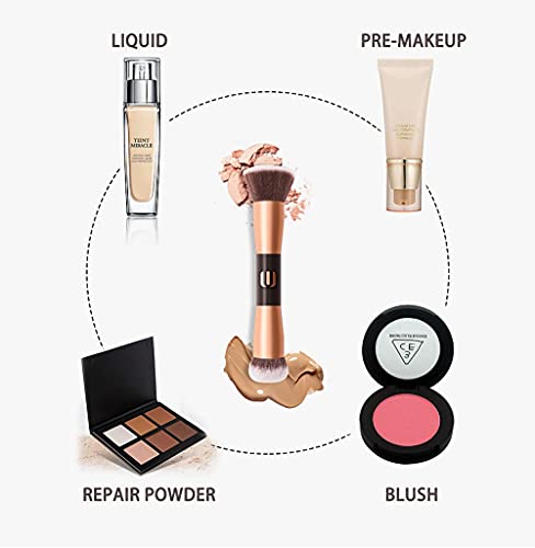 Foundation Makeup Brush, Double Ended Makeup Brushes For Blending Liquid Powder, Concealer Cream Cosmetics, Blush Brush #TOP3