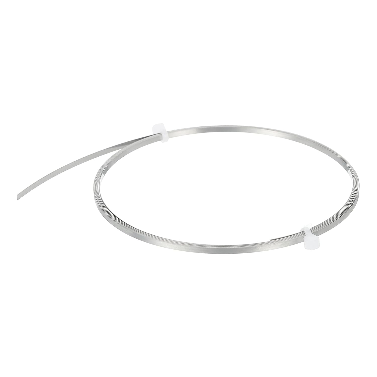MECCANIXITY Nichrome Flat Heater Wire 6.5ft(2m) x0.2mmx5mm High Temp Wire for Heating Elements, DIY Craft, Black and Silver