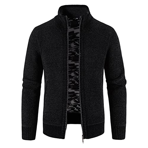 Veste pour homme hiver en maille noire pour vos sorties et loisirs quotidiens