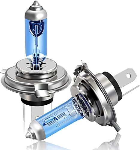 DZG - S2/ Ba20d Halogen Bulbs - 12V 40/45W Super Bright Headlight 3000K Yellow Motorcycle Lamps Hi/Lo Beam Bulb, 2 Pieces