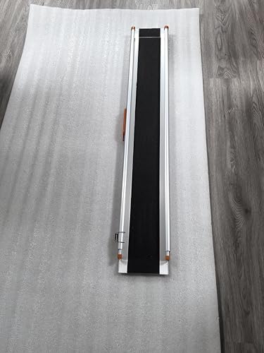 Rampa telescópica ajustable 4.5ft-8ft para van, MPV, camioneta y caravan, portátil para silla de ruedas, capacidad 800 lbs, 2 piezas miniatura 3