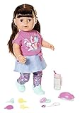 ✔ Lieferumfang: Puppe und zehn Accessoires: Flasche, Haarbürste, 4 Haarclips, 2 Haarbänder, je ein Freundschaftsarmband für Ihr Kind und die BABY born Sister. Funktioniert ohne Batterien.