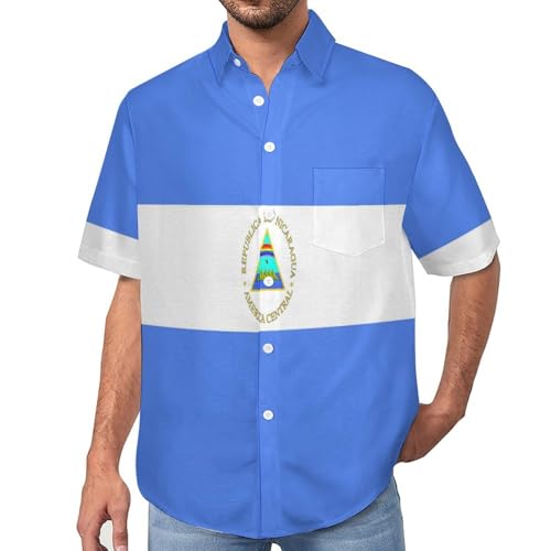 Chemise manches courtes homme Nicaragua anti-transpiration pour le printemps