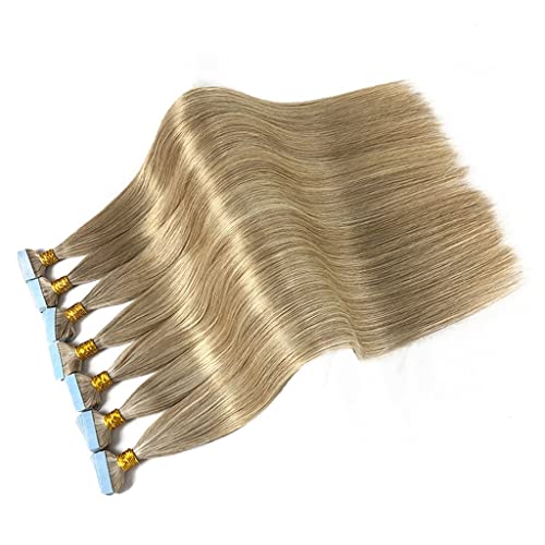 Extension à bande bleu de 14 pouces en cheveux naturels invisibles - 4
