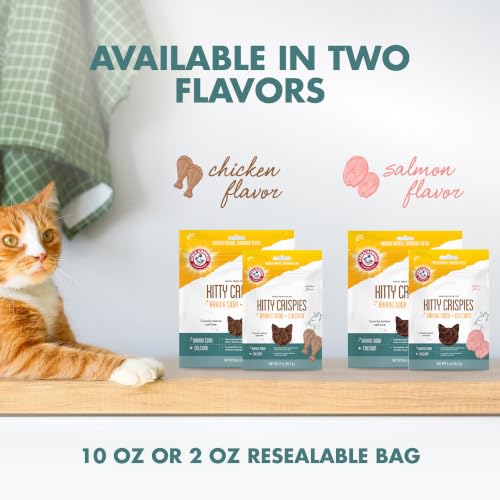 Arm & Hammer Kitty Crispies Dental Cat Treats, Salmon Flavor, 10 Oz - image 7