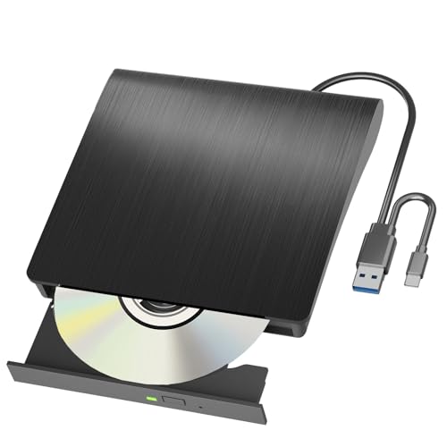 Yaeonku Lecteur Blu Ray Externe CD/DVD/BD Lecture/écriture Lecteur Bluray Portable USB 3.0 et...