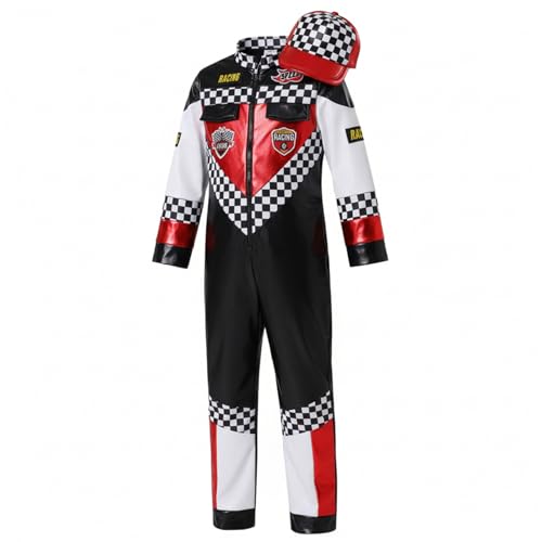 Costume de course pour enfants L avec casquette pilote