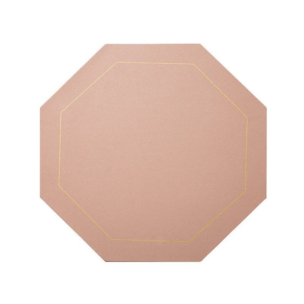 6 Pcs Napperon en Cuir Coussin Isolant Napperons Occidentaux sous-Verres Tapis de Table Vaisselle Cuisine Accessoire (Color : F) HGCHH