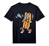 Hot-Dog Lacrosse Player 4th of July Sport American Flag Performance T-Shirt