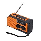 estaciones de radio japonesas en linea  Radio de Emergencia con Manivela Solar, Linterna LED Función SOS Cargador Banco Puerto de Auriculares Manivela Radio Solar para Uso en Exteriores (Versión Japonesa)
