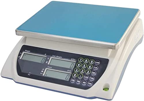 Electronic Scales 3kg/0.1g Counting Scale Stainless Steel Industrial Scales Food Weighing Scale LCD Display for Retail Outlet Store Express Weighing (3kg/0.1g)
