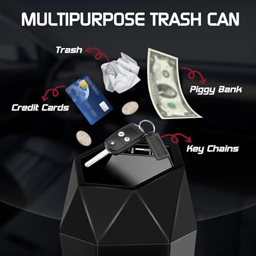 50% Off Car Trash Can with Lid - Leakproof Vehicle Garbage Bin - Image 6