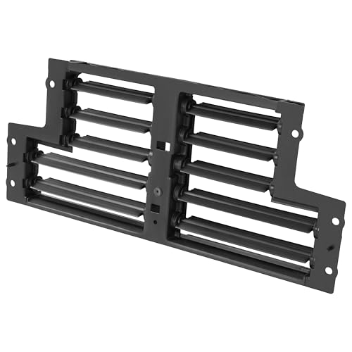 HECASA Front Radiator Air Shutter Grille Compatible with 2019-2025 Chevy Chevrolet Silverado GMC Sierra 1500 LTD Plastic Black by HECASA - Image 3