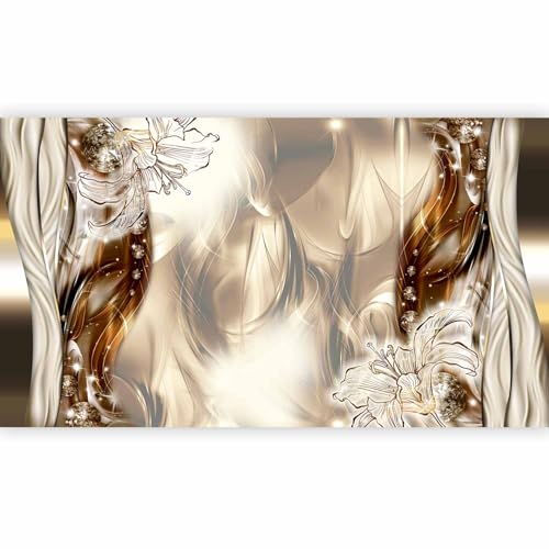 Fototapete - Tapete XXL Abstrakt 500x280cm - Foto Tapete Schlafzimmer Wohnzimmer Moderne Vliestapete XXL Wandtapete Motivtapeten 3d Effekt Wand Dekoration - Blumen Lilien Diamant a-C-0041-a-b Fototapete - Tapete XXL Abstrakt 500x280cm - Foto Tapete Schlafzimmer Wohnzimmer Moderne Vliestapete XXL Wandtapete Motivtapeten 3d Effekt Wand Dekoration - Blumen Lilien Diamant a-C-0041-a-b