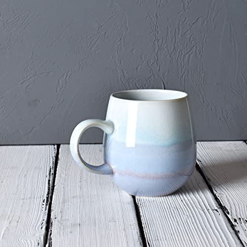 Bosmarlin Large Ceramic Coffee Mug Set Of 2, 17 Oz, Blue Big Tea Cup For Office And Home, Dishwasher And Microwave Safe (Blue, 2) #TOP5