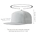 FEINION Men Flat Brim Adjustable Performance Hat Snapback Laser Perforated Baseball Cap (Grey)