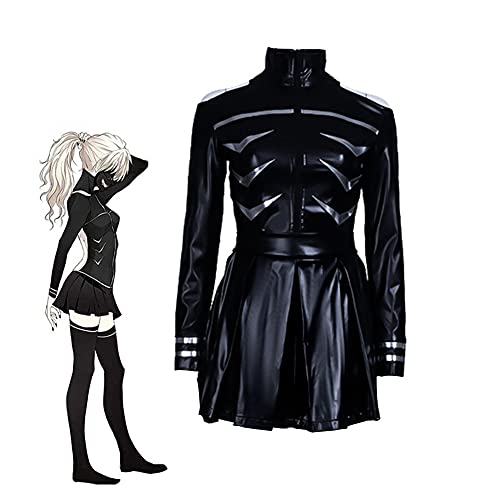 Jilijia Japon Anime Tokyo Ghoul Touka Kirishima Cosplay uniforme scolaire jupe noire costume de combat ensemble complet Halloween Noël Cosplay Costume quotidien Uniforme