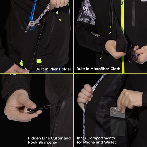 Product Image 4: SYNKER STEALTH All Weather Performance Fishing Jacket | Waterproof, Windproof, Rainproof, Breathable, Lightweight (Medium)