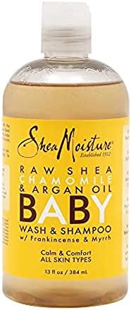 Shea Moisture Raw Shea Butter Chamomile & Argan Oil Baby Head-to-Toe Wash & Shampoo - 13 oz