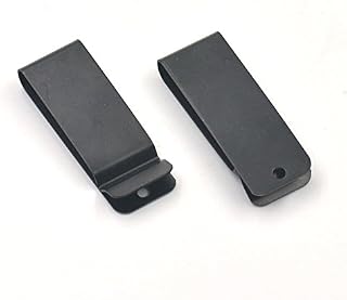 micoshop 5 Pcs 62x22mm Belt Holster Clip Clasp Spring Hook Buckle Keyring Hardware 2.44"X0.85" Black