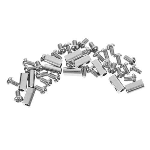 Didiseaon 10 pièces Clips de Câble Métallique Lot de Système de Serrage Ajustable à Double Trou pour Câbles pour Applications et Industrielles