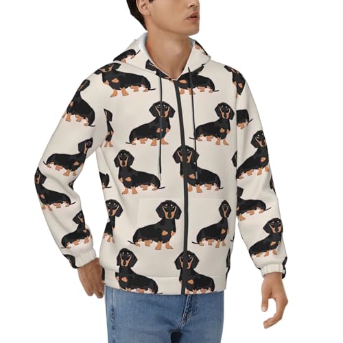Sweat à capuche chien pour homme coupe décontractée confort automne hiver