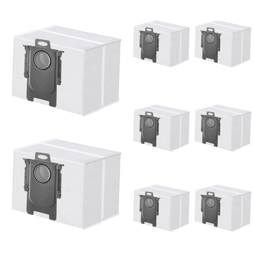 8 Stück Staubbeutel für Roborock Q7 M5+/ Q10 S5+/ Q10 X5+/ S8+/ S8 Pro Ultra/ S7 MaxV Ultra/ S7...