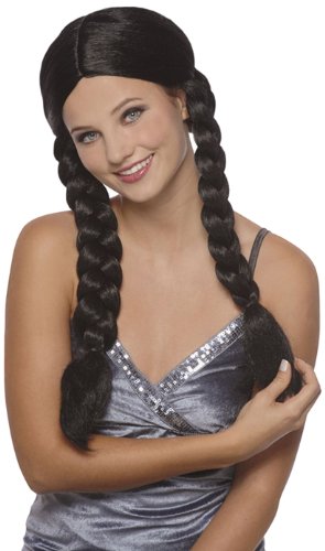 Boland - Peluca con coletas trenzadas, pelo artificial para disfraces de carnaval, peinado de pelo artificial para carnaval, fiesta tematica o JGA