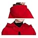 Yimidear Winter Cape for Women Warm Red Cloak with Hood Wool Blend Poncho Cape Jacket (Red)