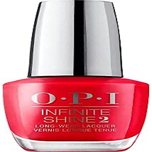 OPI Infinite Shine 2 Long-Wear Lacquer, Cajun Shrimp, Red Long-Lasting Nail Polish, 0.5 fl oz