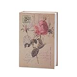 Material de alta calidad: la caja fuerte para libros consta de una cubierta de papel texturizado y un tanque interior de acero inoxidable. El papel texturizado es delicado y tiene un tacto mate. La placa de acero interior engrosada hace que el almacenamiento sea más seguro.