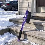 Generic 22″ Detachable 2-in-1 Snow Brush Ice Red – 2-in-1 Snow Brush and Ice Scraper Design