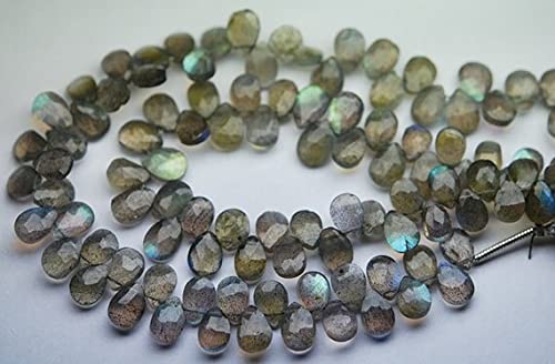 Labradorite bleue briolette véritable sans fissure pour création bijoux