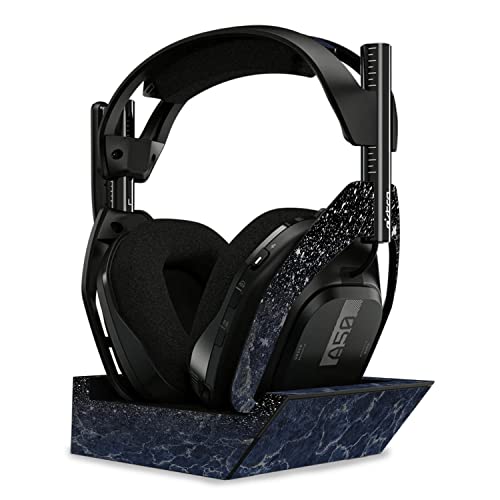 Image of MightySkins Skin Compatible with Astro A50 Wireless Headphones + Base Station (Gen 4) - Dark Shimmer Marble | Protective, Durable, and Unique Vinyl Decal wrap Cover | Easy to Apply | Made in The USA
