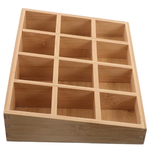 Wooden Countertop Spice Rack – Multi-Compartment Organizer